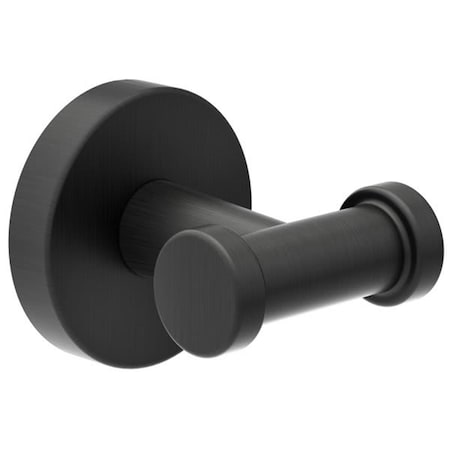 Symmons Dia Double Robe Hook in Matte Black SYM353DRHMB